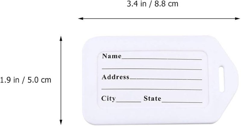 فوساريا 30 قطعة بطاقات أمتعة خفيفة الوزن ملصقات أسماء للحقائب والسفر والأمتعة - Image 4